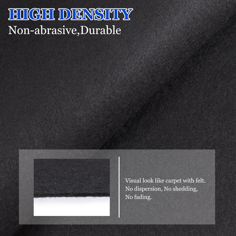 HBU 45" Lx78 W Black Speaker Box Carpet Fabric, Dustproof and Durable Car Carpet for Old Speker,Sub Box,Auto,Boat,Home Cabinet,Cover (Black, 45inchx78inch) - Image 3